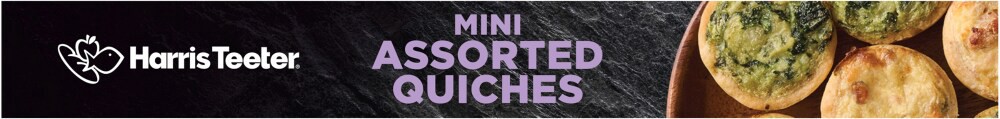 slide 4 of 4, Harris Teeter Mini Assorted Quiches, 12 ct