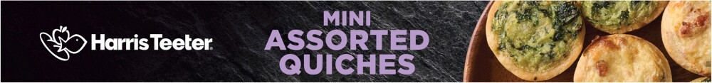 slide 2 of 4, Harris Teeter Mini Assorted Quiches, 12 ct