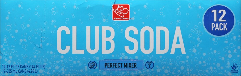 slide 3 of 3, Harris Teeter Club Soda, 12 ct; 12 fl oz