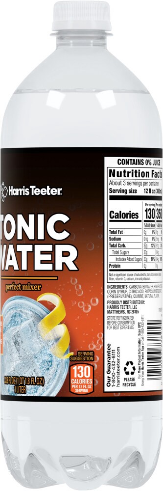slide 3 of 4, Harris Teeter Tonic Water - 33.8 oz, 33.8 oz