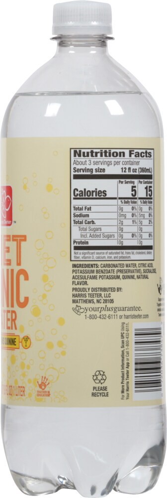 slide 3 of 6, Harris Teeter Diet Tonic Water - 33.8 oz, 33.8 oz