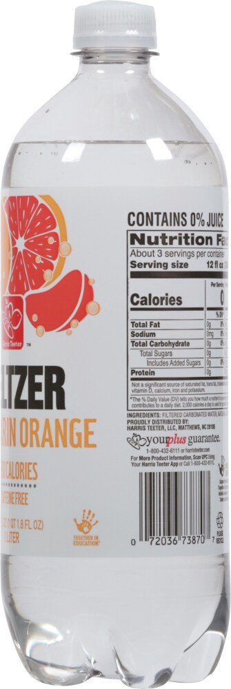 slide 3 of 4, Harris Teeter Mandrin Orange Seltzer - 33.8 oz, 33.8 oz