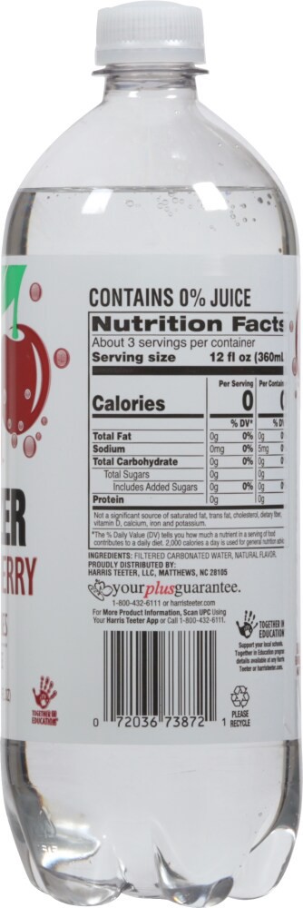 slide 3 of 4, Harris Teeter Black Cherry Seltzer - 33.8 oz, 33.8 oz