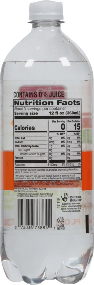 slide 2 of 2, Harris Teeter Simply Clear Tangerine Lime - 33.8 oz, 33.8 oz