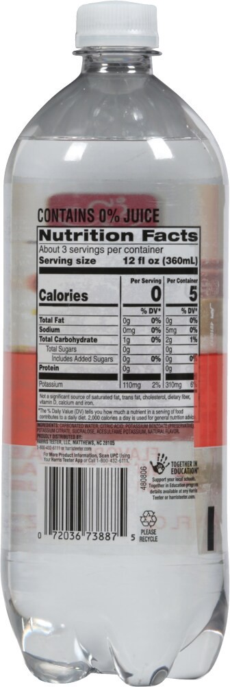 slide 2 of 2, Harris Teeter Simply Clear Peach - 33.8 oz, 33.8 oz