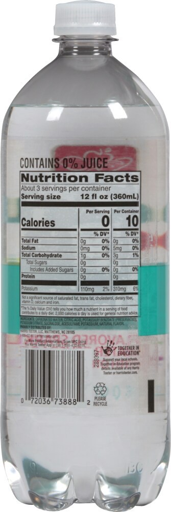 slide 2 of 4, Harris Teeter Simply Clear Kiwi Strawberr - 33.8 oz, 33.8 oz