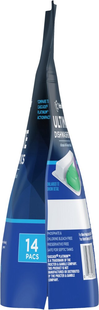 slide 4 of 4, Harris Teeter Ultrtrpl Actn Frsh Dsh Pcs, 14 ct