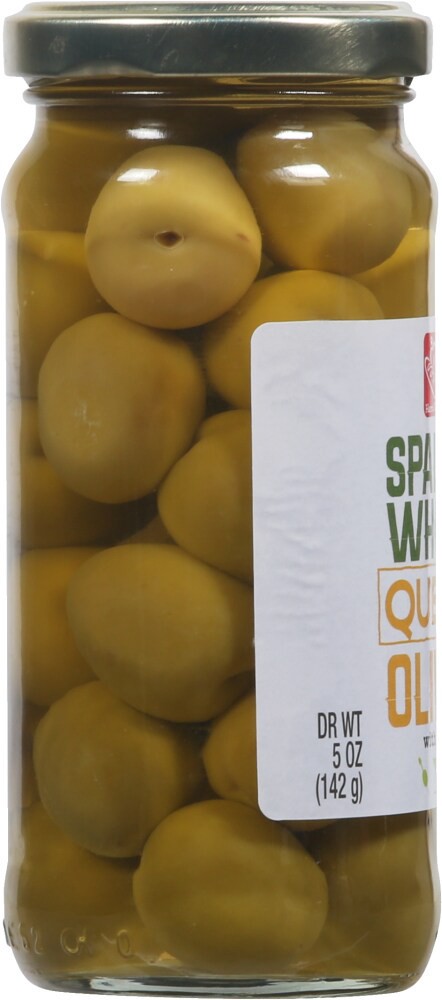 slide 4 of 4, Harris Teeter Spanish Queen Whole Olives, 1 ct