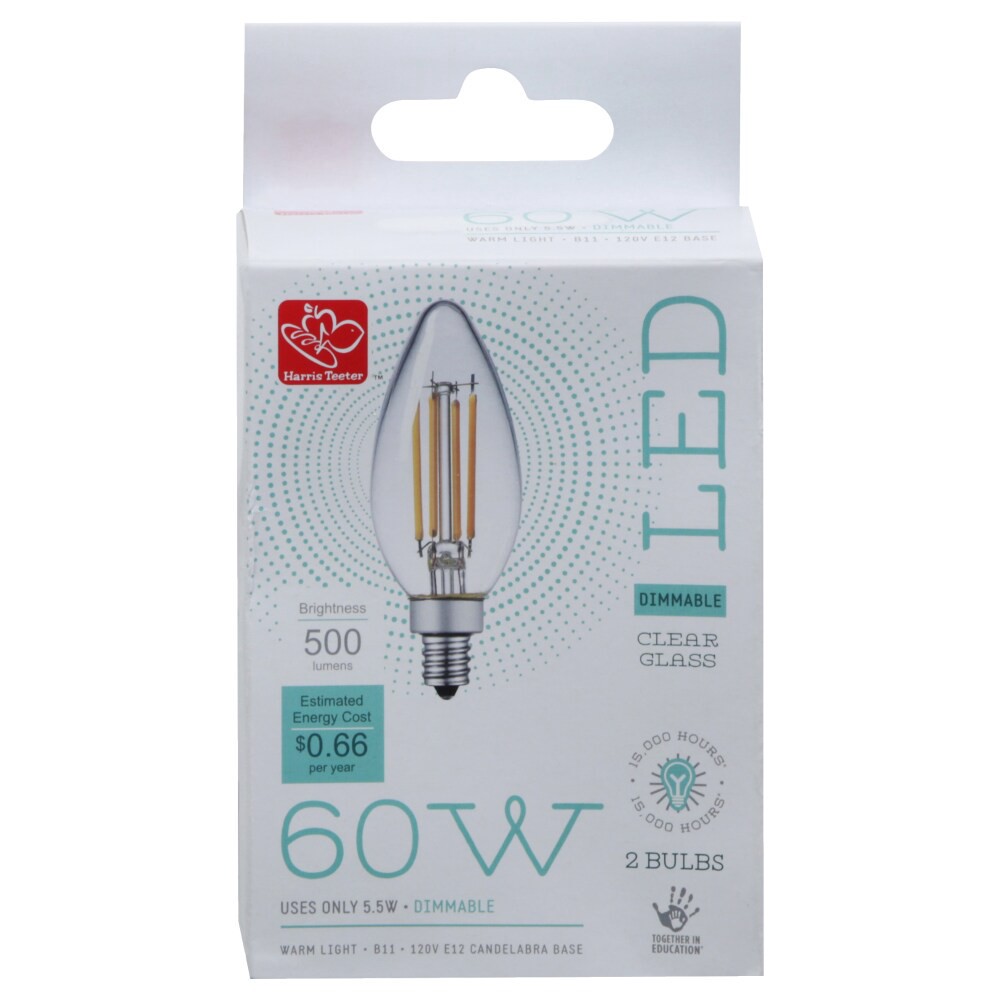 slide 3 of 4, Harris Teeter Led B10 60W Dim, 2 ct