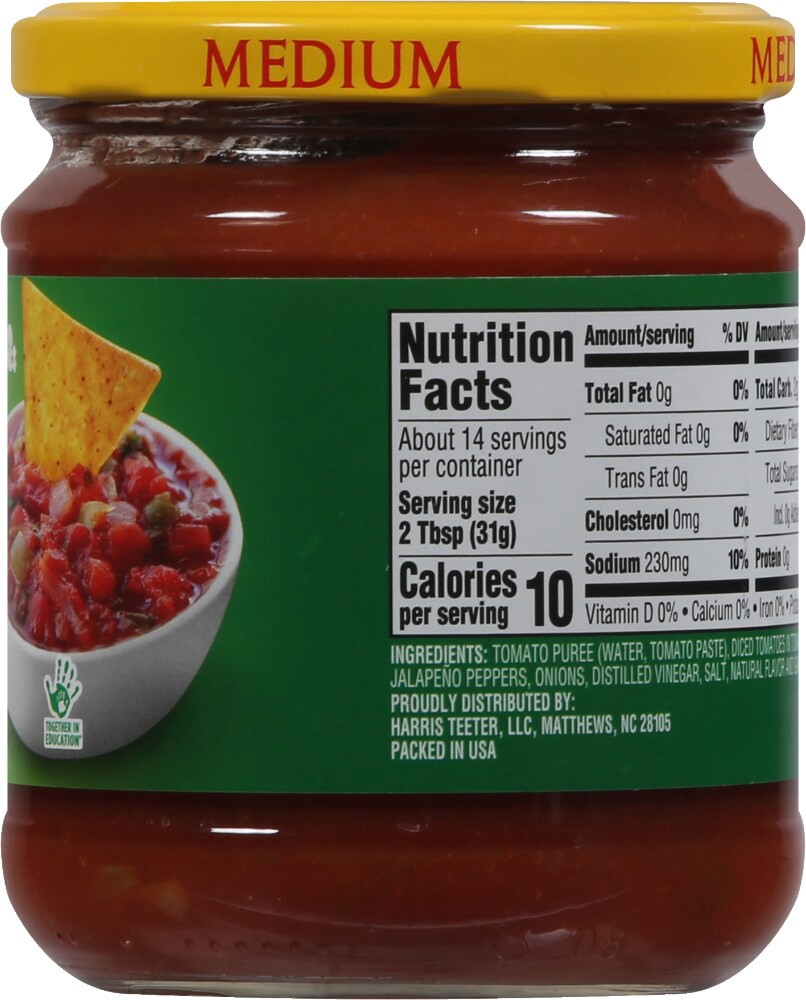 slide 2 of 4, Harris Teeter Salsa Thick & Chunky Medium, 1 ct