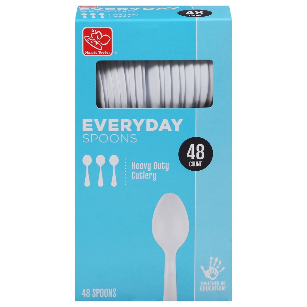 slide 2 of 6, Harris Teeter™ Everyday Heavy Duty Spoons, 48 ct