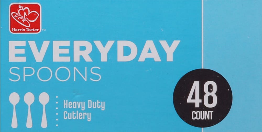 slide 5 of 6, Harris Teeter™ Everyday Heavy Duty Spoons, 48 ct
