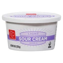 Harris Teeter Light Sour Cream Grade A - 8 oz