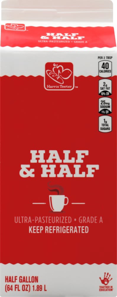 slide 3 of 5, Harris Teeter Half & Half, 64 fl oz