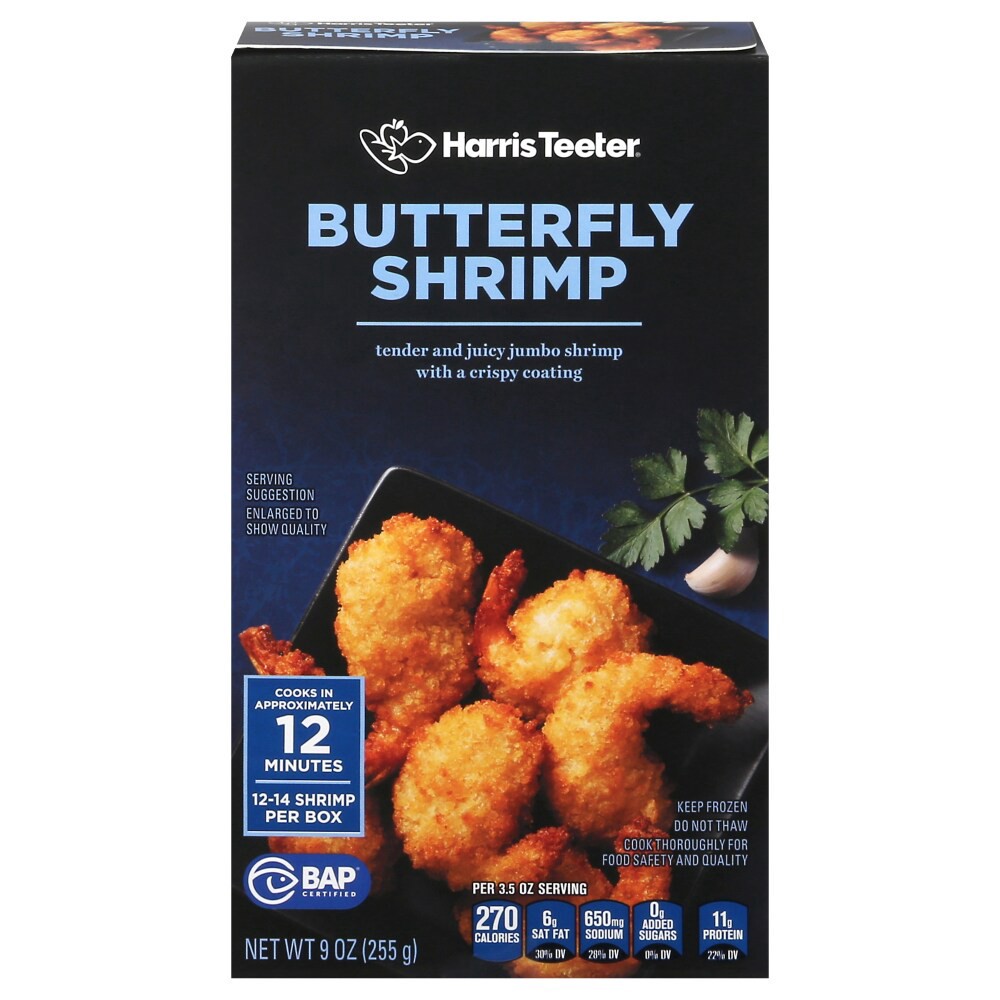 slide 2 of 4, Harris Teeter® Butterfly Shrimp, 9 oz