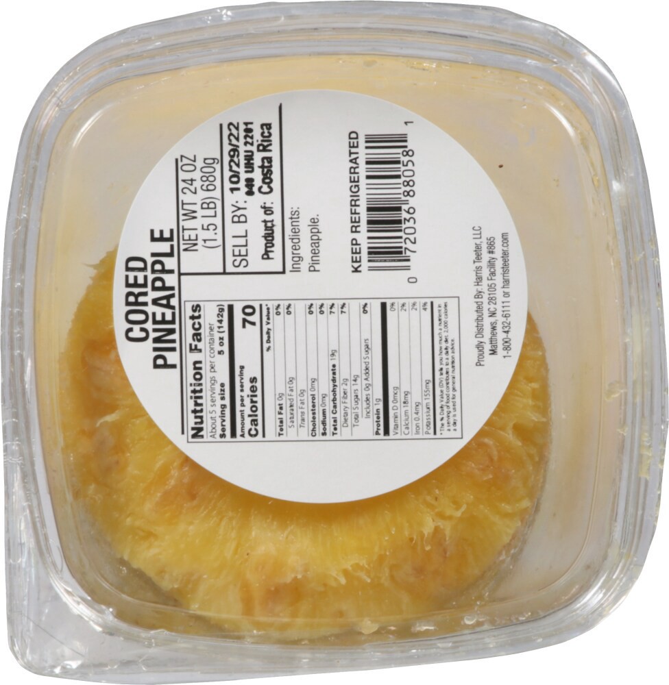 slide 6 of 6, Harris Teeter Farmers Market Cored Pineapple, 24 oz
