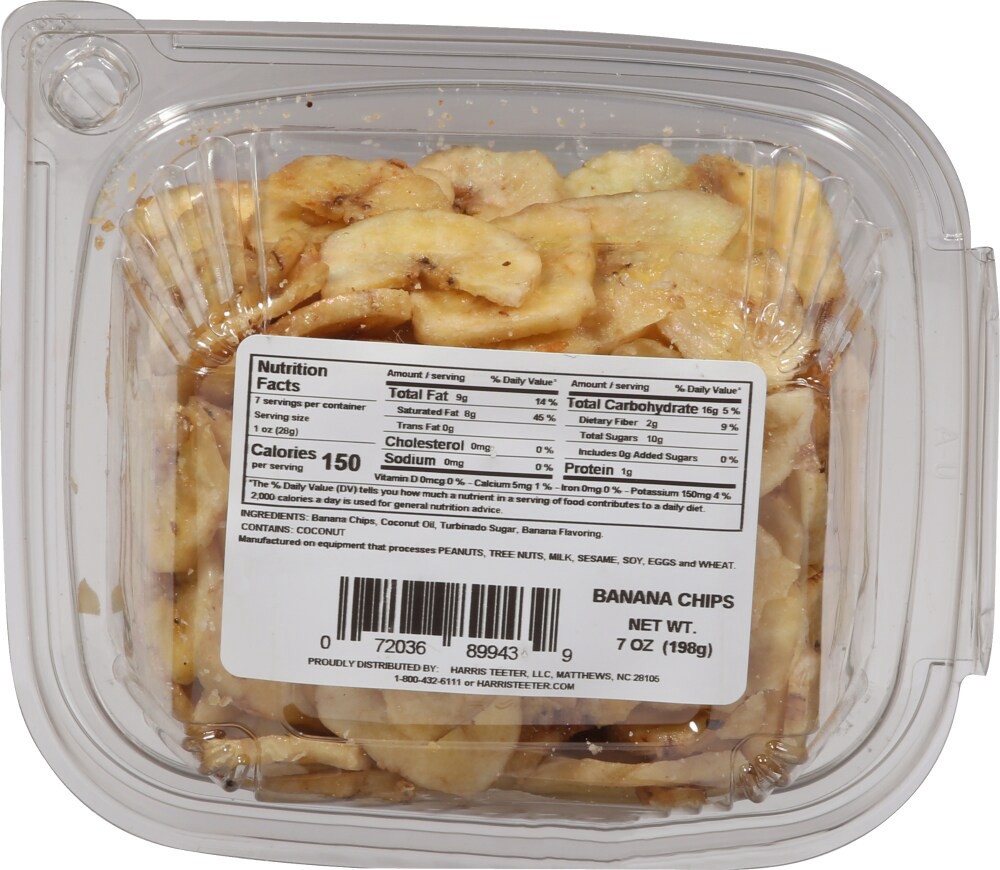 slide 2 of 3, Harris Teeter Banana Chips, 1 ct
