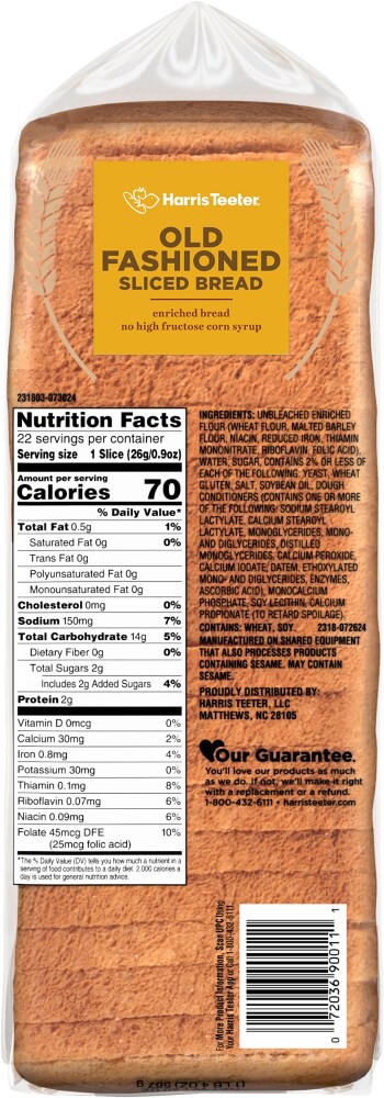 slide 3 of 5, Harris Teeter™ Roundtop Sliced Bread, 20 oz