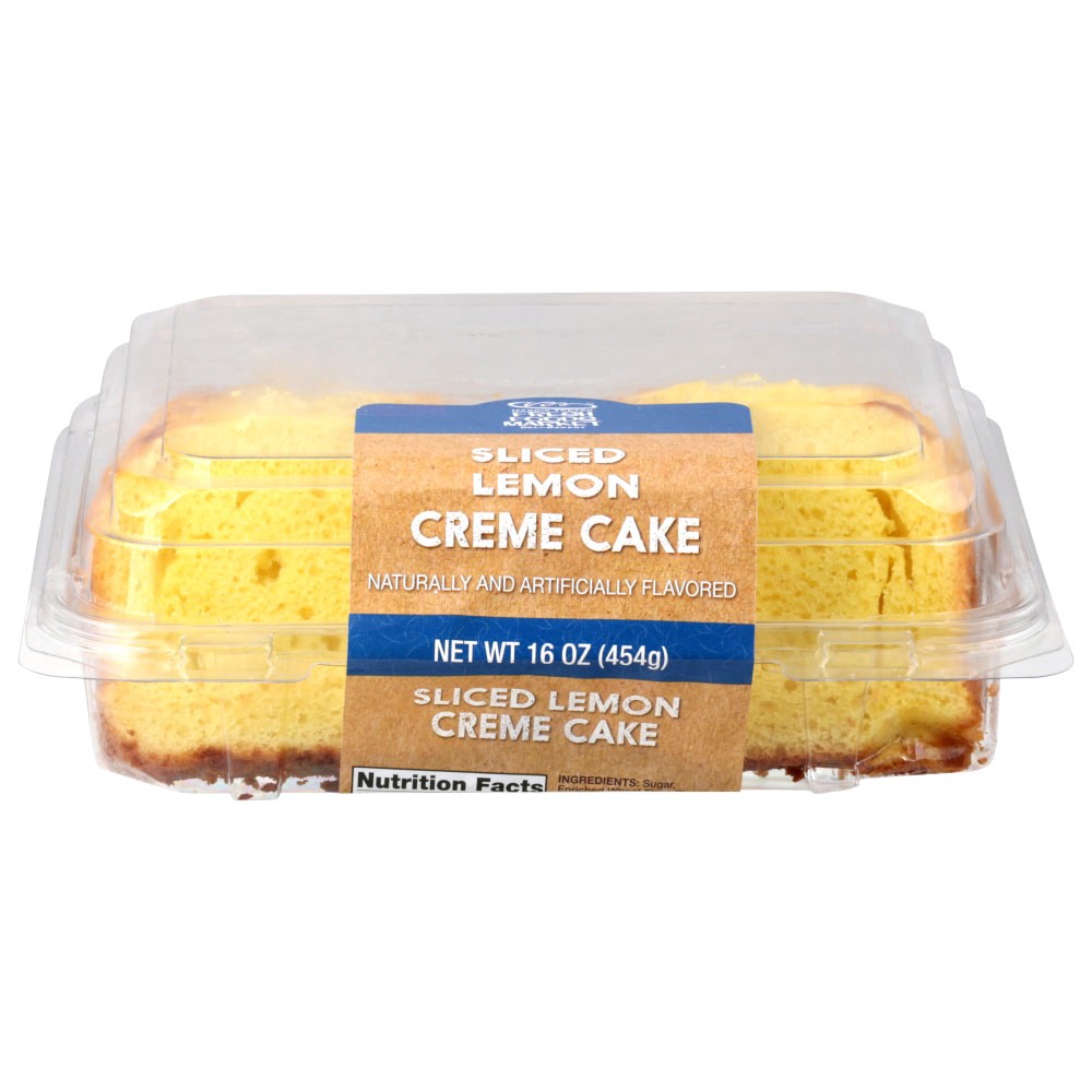slide 1 of 3, Fresh Foods Market Bakery Sliced Lemon Crème Sliced Cake, 16 oz