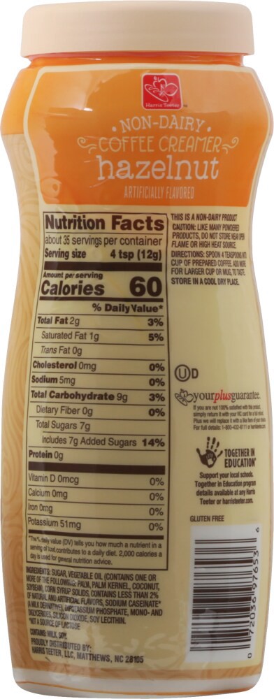 slide 2 of 2, Harris Teeter Coffee Creamer - Hazelnut, 15 oz