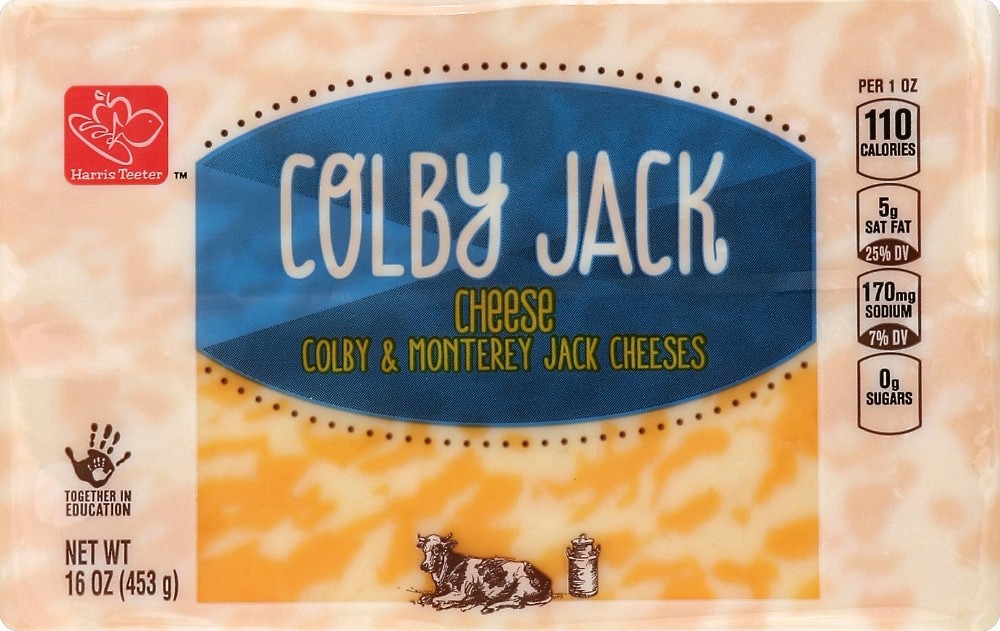 slide 2 of 2, Harris Teeter Colby Jack Cheese - 16 oz, 16 oz