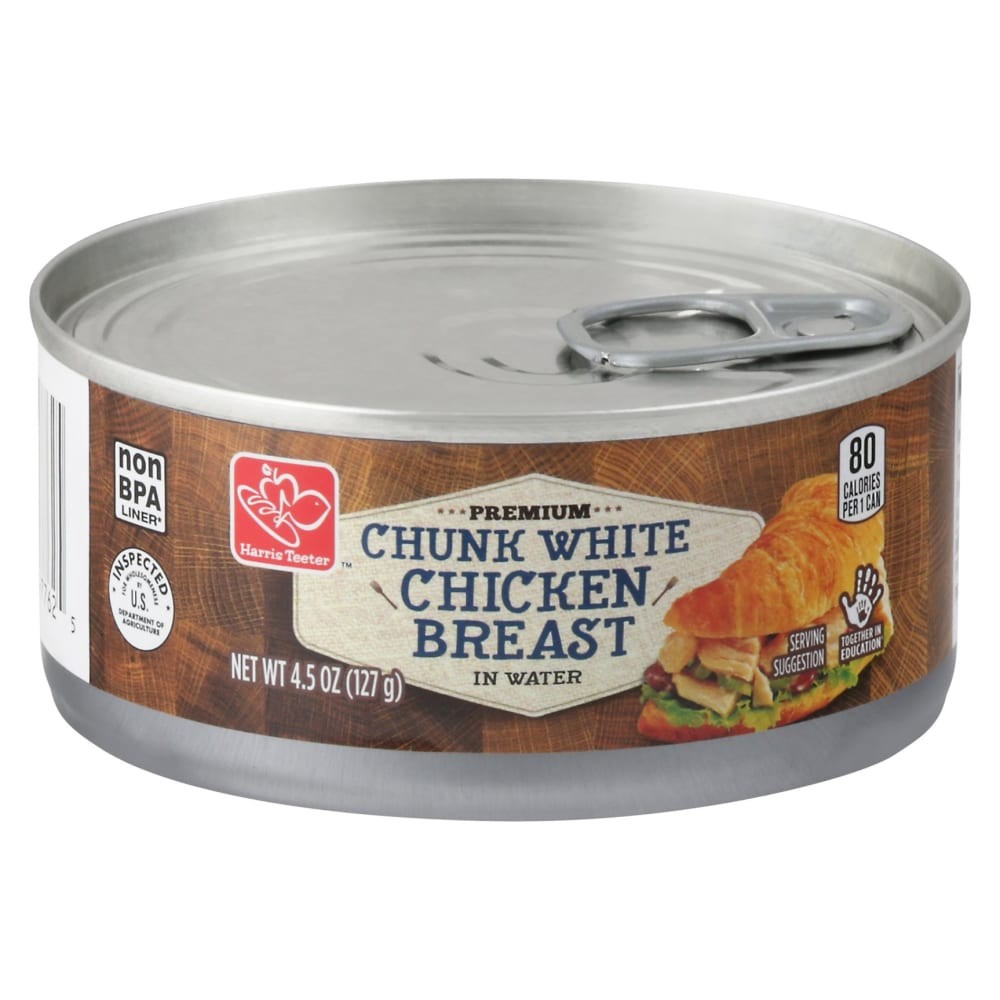 slide 3 of 3, Harris Teeter Canned White Chicken, 4.5 oz