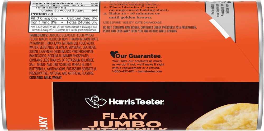 slide 3 of 4, Harris Teeter™ Jumbo Flaky Buttermilk Biscuits, 8 ct; 16 oz