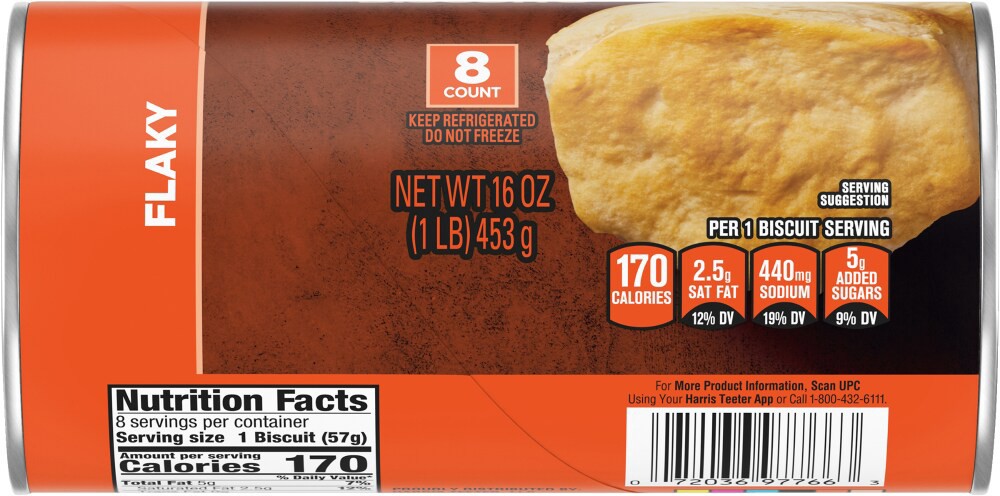 slide 4 of 4, Harris Teeter™ Jumbo Flaky Buttermilk Biscuits, 8 ct; 16 oz