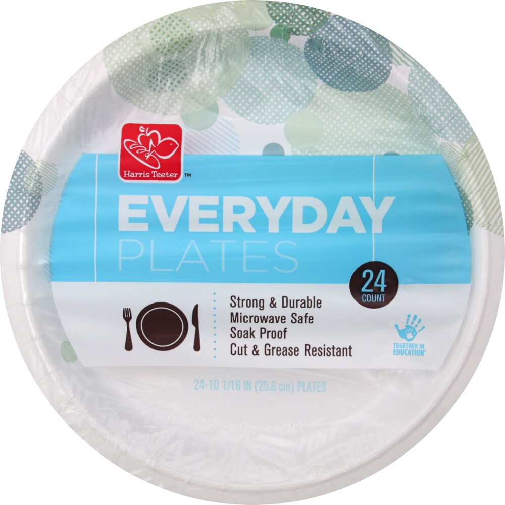 slide 2 of 3, Harris Teeter yourhome Designer Paper Plates, 24 ct