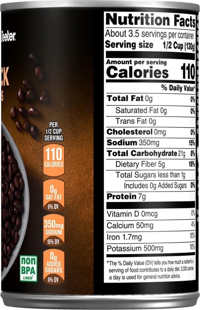 slide 6 of 6, Harris Teeter Black Beans, 15.25 oz