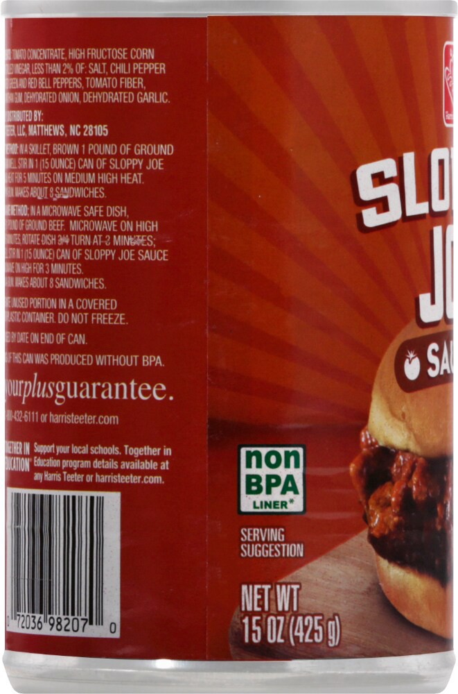 slide 4 of 4, Harris Teeter Sloppy Joe Sauce - 15 oz, 15 oz