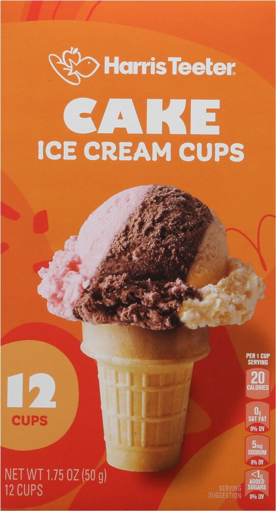 slide 3 of 4, Harris Teeter Cake Cups for Ice Cream, 12 ct