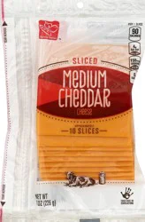 Harris Teeter Medium Cheddar Cheese Slices