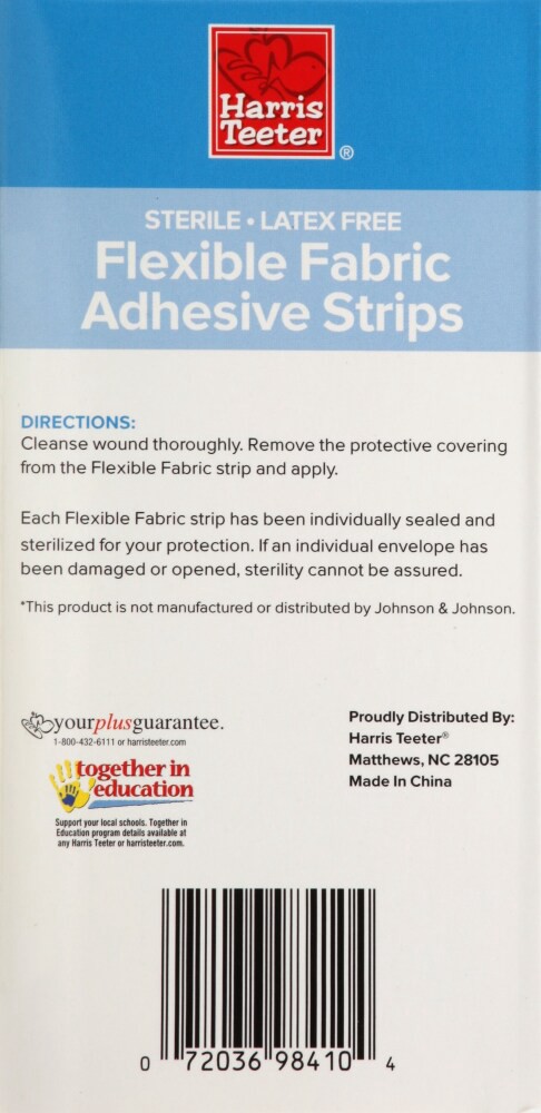 slide 4 of 4, Harris Teeter Extra Large All One Size Flexible Fabric Strips, 10 ct
