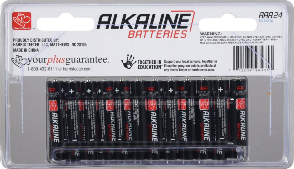 slide 2 of 2, Harris Teeter Triple A Batteries, 24 ct