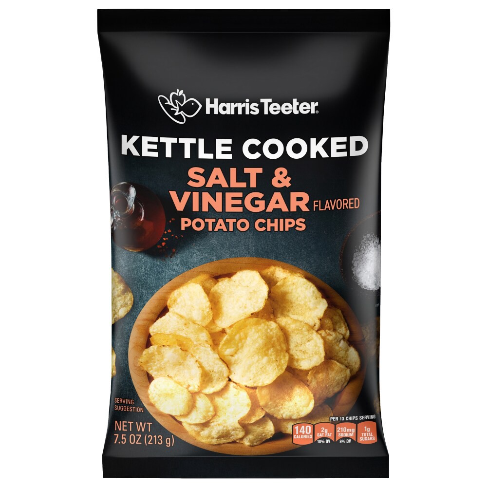 slide 2 of 2, Harris Teeter Traders Kettle Cooked Potato Chips, 8.5 oz