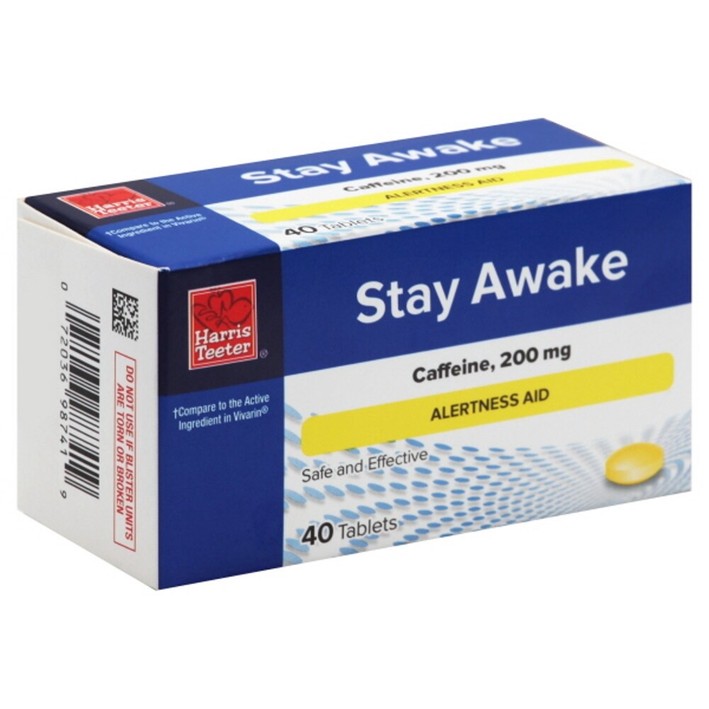 slide 2 of 2, Harris Teeter Stay Awake Tabs, 40 ct