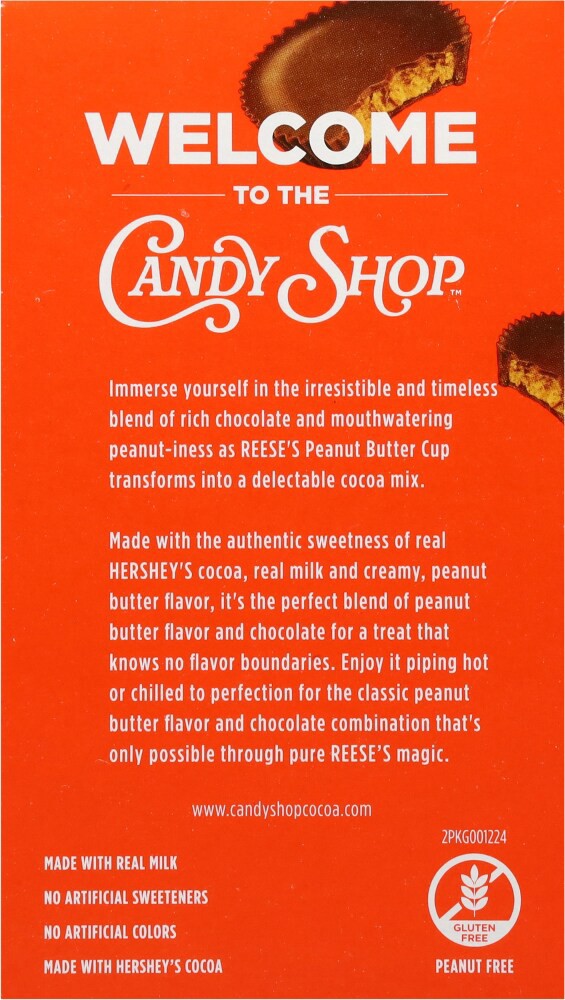 slide 2 of 4, Reese's Candy Shop™ Cocoa REESE’S Peanut Butter Cup Cocoa Mix - 8 Ct., 1.25 Oz. packets, 8 ct
