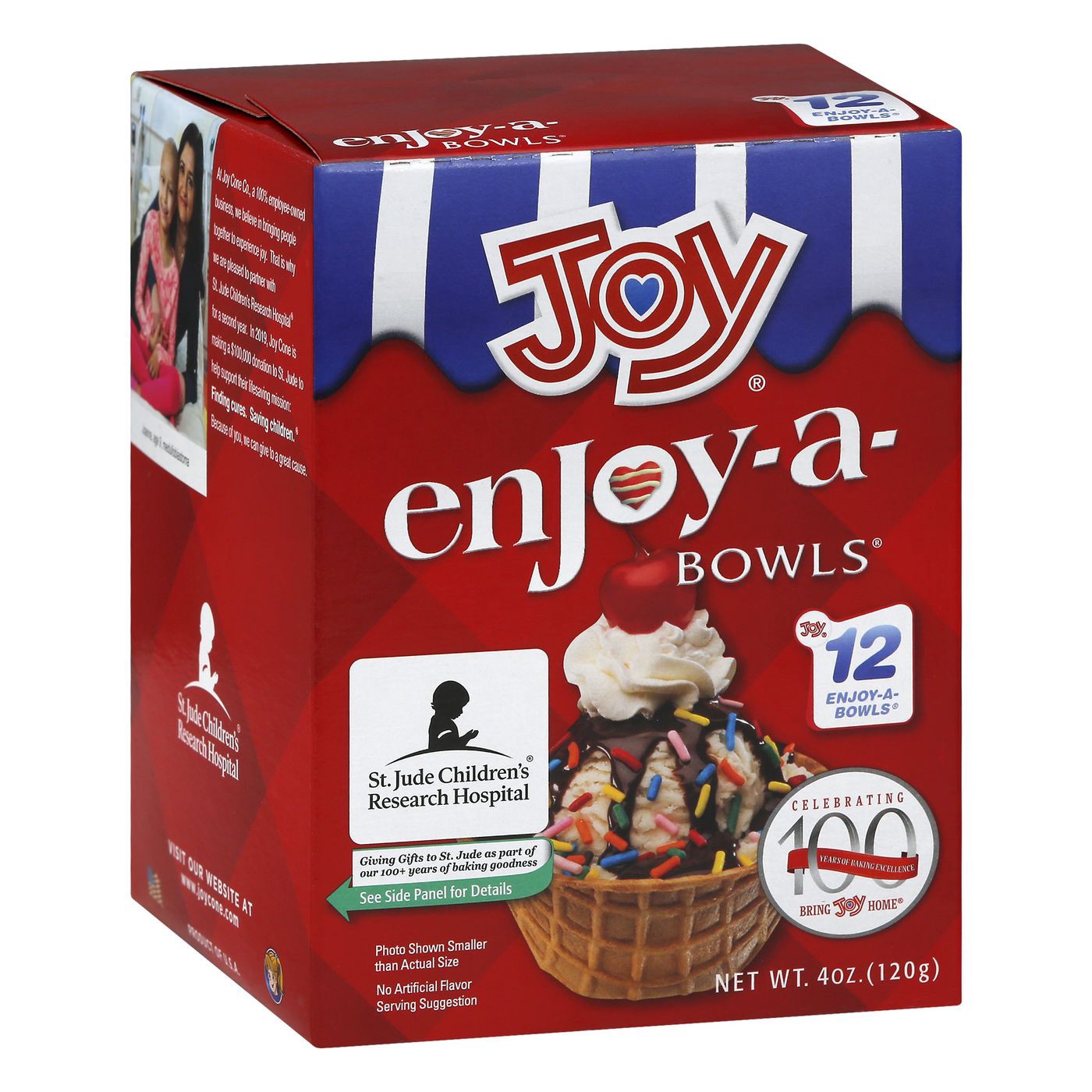 slide 1 of 1, Joy Enjoy-A-Bowls Waffle Bowls Mini, 4 oz