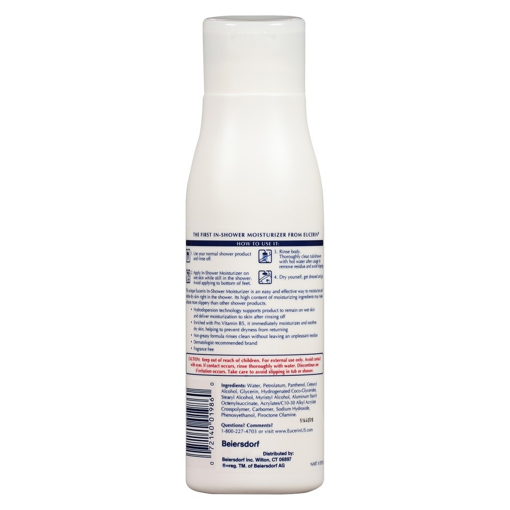 slide 2 of 7, Eucerin In Shower Moisturizer, 13.5 oz