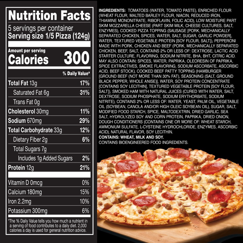 slide 5 of 6, Red Baron Classic Crust Four Meat Pizza 21.95 oz, 21.95 oz