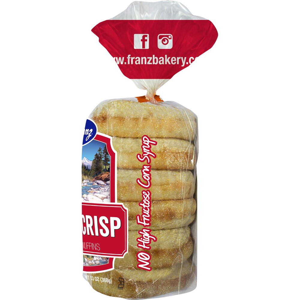 slide 3 of 5, Franz Extra Crisp English Muffins 16oz, 16 oz
