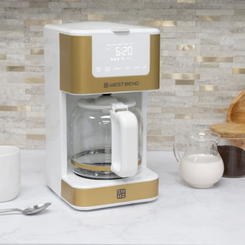 slide 3 of 5, West Bend Coffee Maker - White, 1 ct