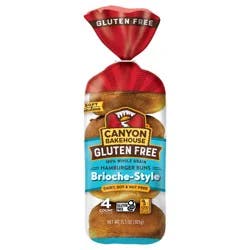 Canyon Bakehouse Gluten Free 100% Whole Grain Brioche-Style Hamburger Buns 13.5 oz