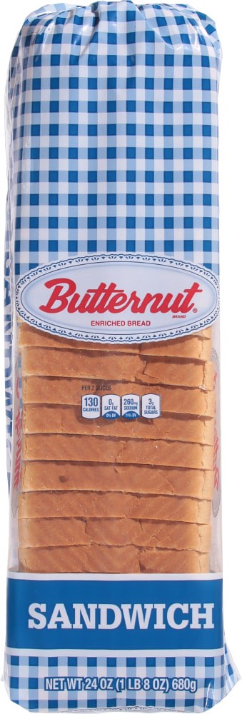 slide 4 of 4, Butternut White Sandwich Bread, 24 oz
