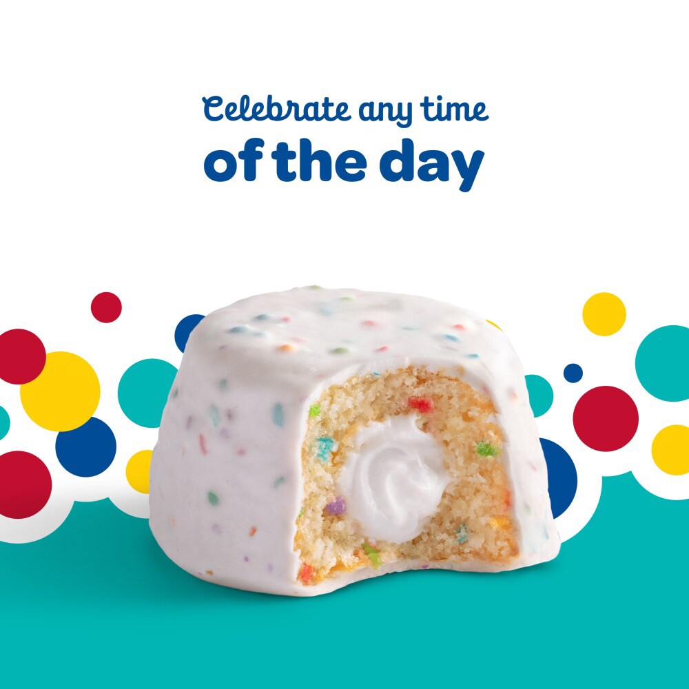 slide 4 of 6, Wonder Crème Filled Confetti Cakes, Birthday Cake Inspired Snack Cakes, 10.5 oz, 6 Count, 6 ct