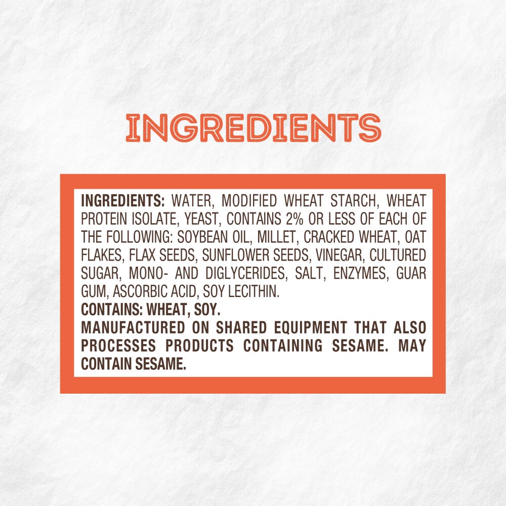 slide 3 of 6, Nature's Own Life Keto Multigrain Bread, Net 1 Carb Sliced Multigrain Keto Bread, 16 oz Loaf, 16 oz