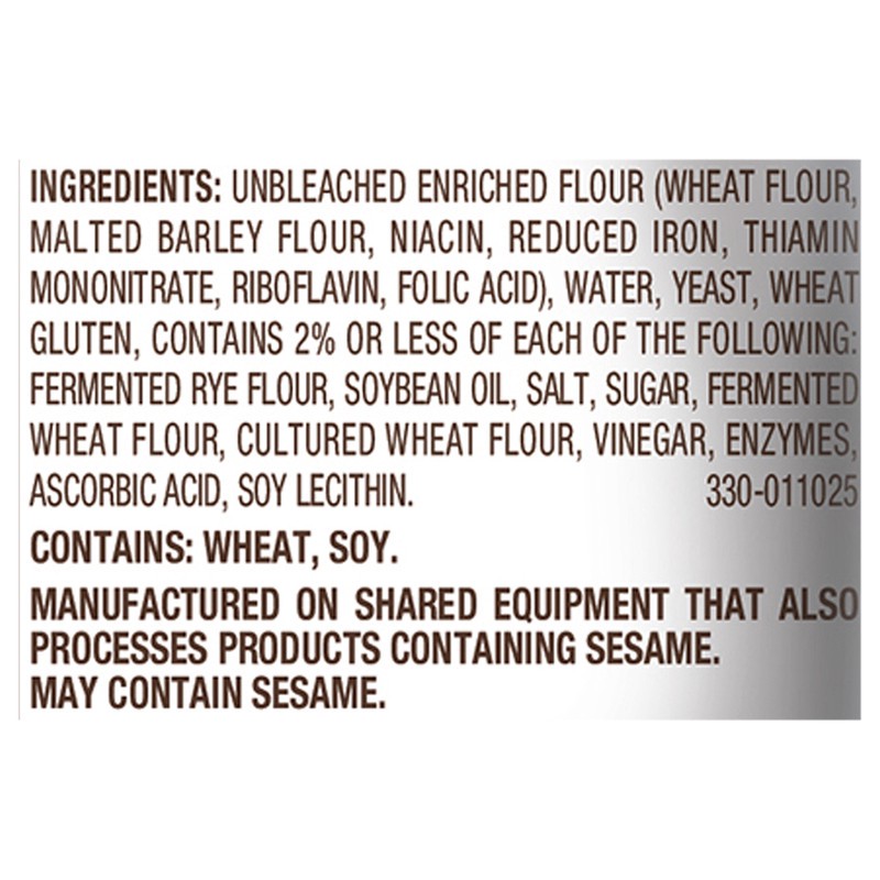 slide 5 of 5, Nature's Own Bread, Sourdough, Small Loaf, 12 oz