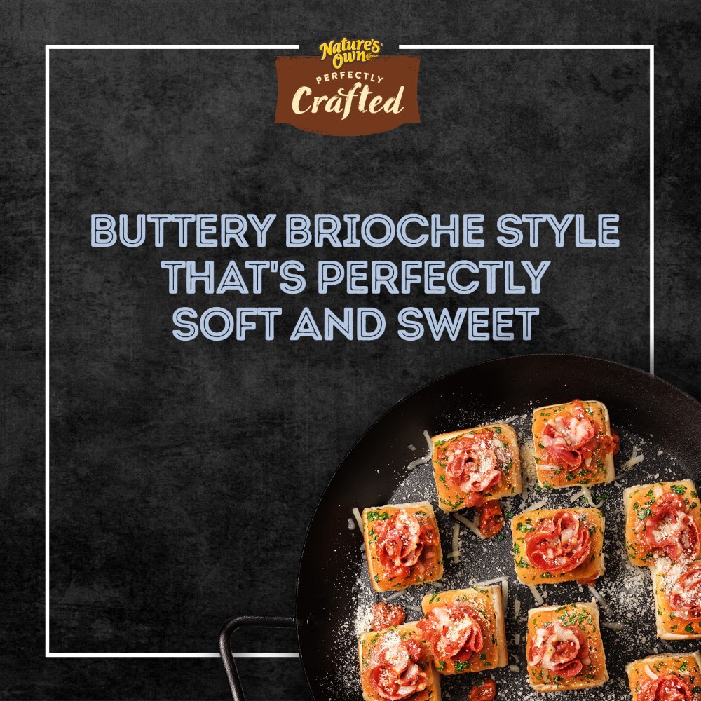 slide 2 of 4, Nature's Own Perfectly Crafted Brioche Style Butter Rolls 12 ea, 12 ct