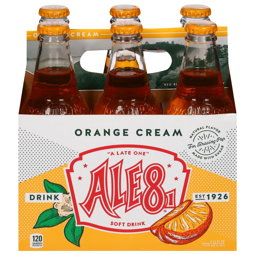 slide 3 of 3, Ale81 Orange Cream Soft Drink - 6 ct, 6 ct